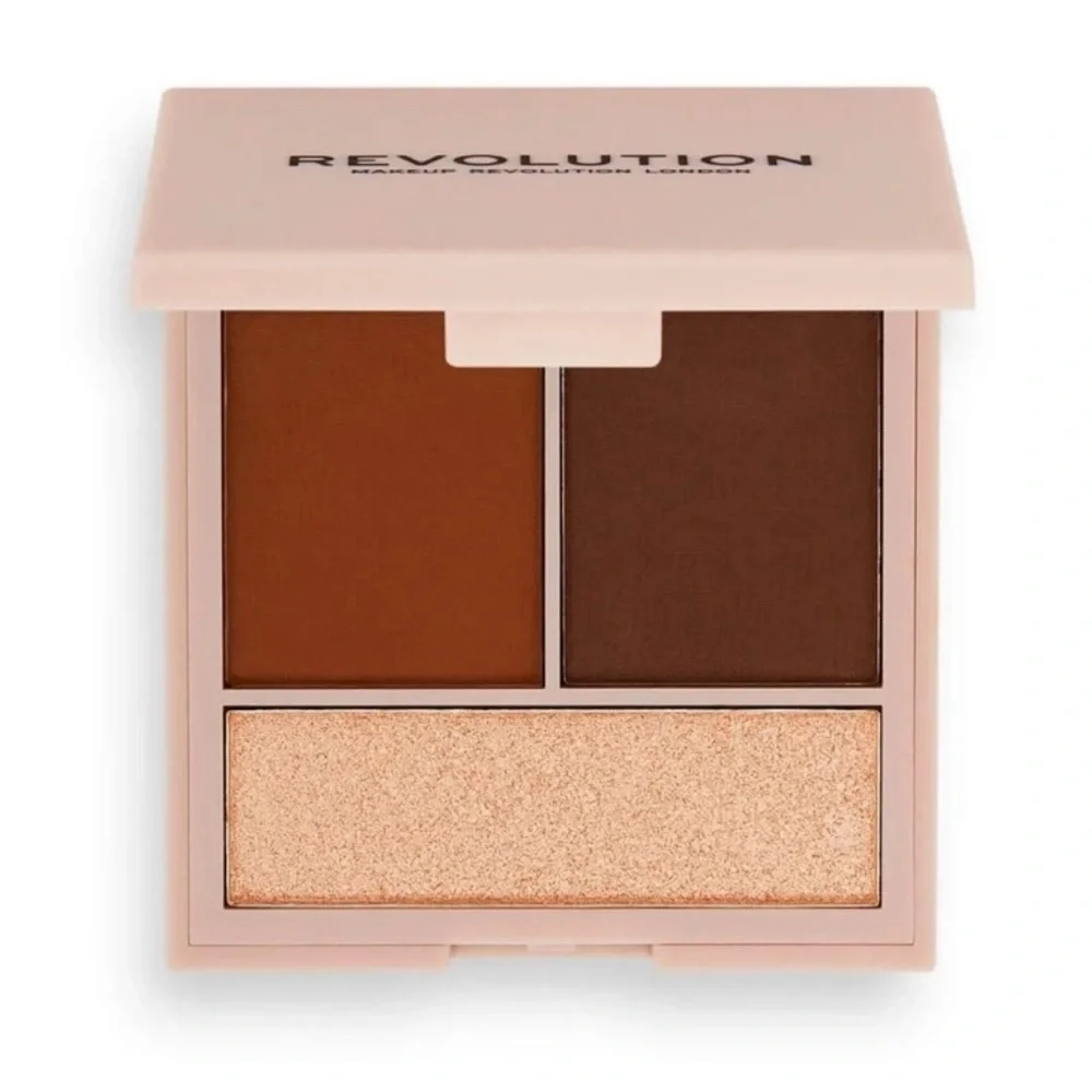 Makeup Revolution Contour Powder Compact Light 0.24oz Face Sculpting Palette‎